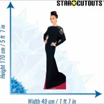 CS432 Victoria Beckham Black Dress English Singer Lifesize Cardboard Cutout Standee 3