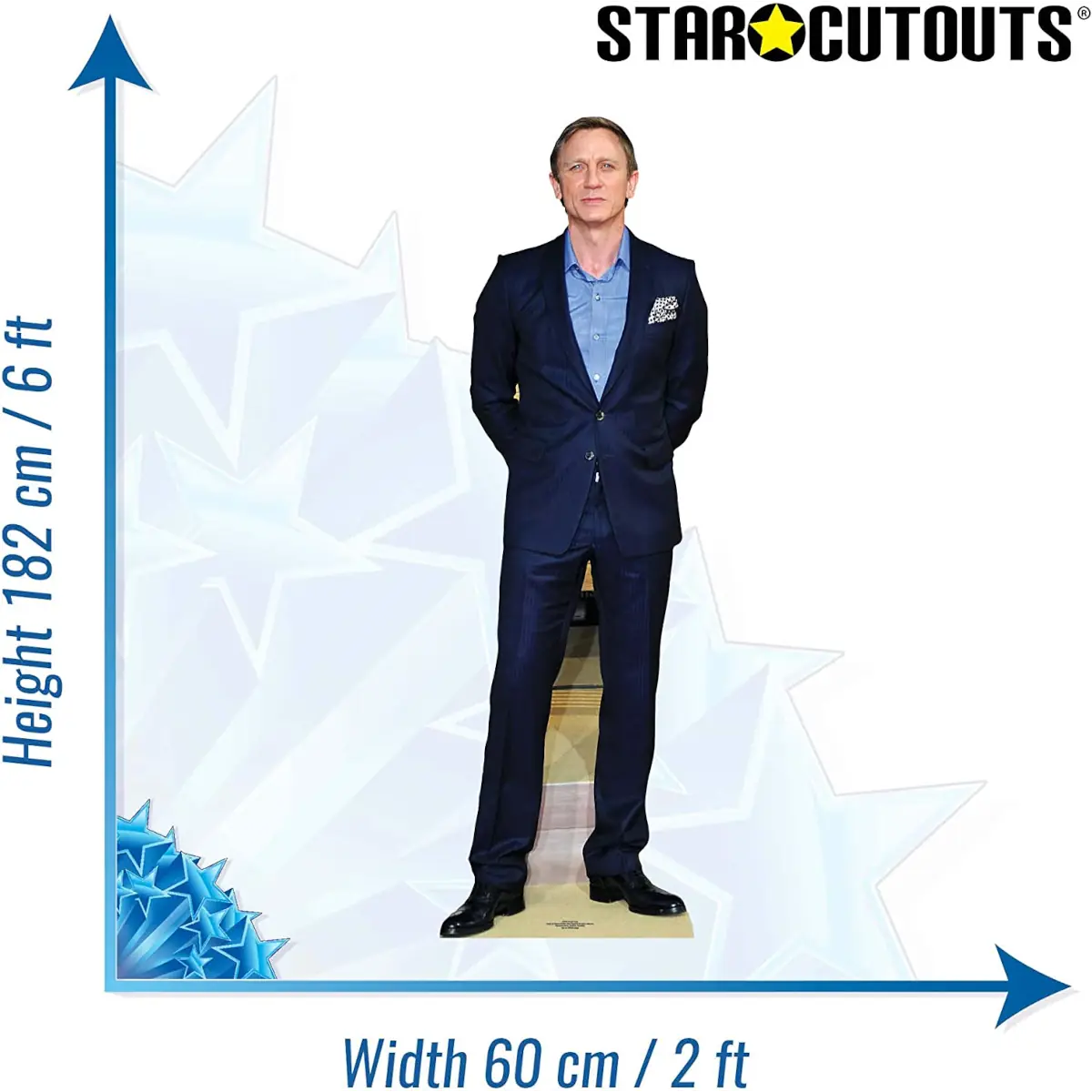 CS435 Daniel Craig Blue Suit English Actor Lifesize Cardboard Cutout Standee 2