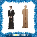 CS436 Robert Pattinson 'Black Suit' (English Actor) Lifesize Cardboard Cutout Standee Frame