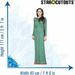 CS441 Angelina Jolie Green Dress American Actress Lifesize Cardboard Cutout Standee 3