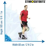 CS446 Sir Andy Murray On Court British Tennis Player Lifesize Cardboard Cutout Standee 3