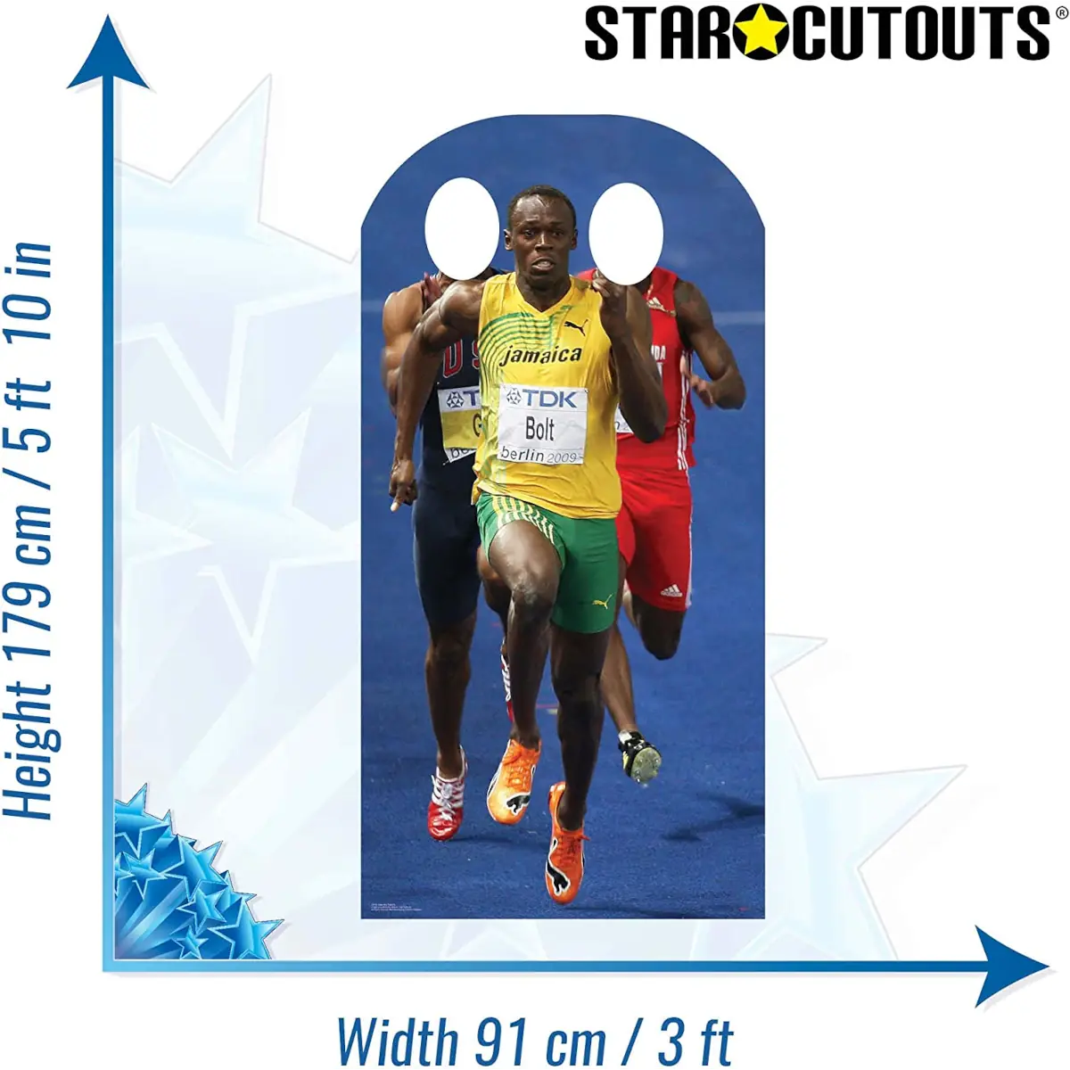 CS458 Usain Bolt Olympic Stand In Lifesize Cardboard Cutout Standee 3