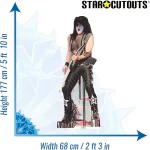 CS549 Paul Stanley Kiss American Musician Lifesize Cardboard Cutout Standee 3