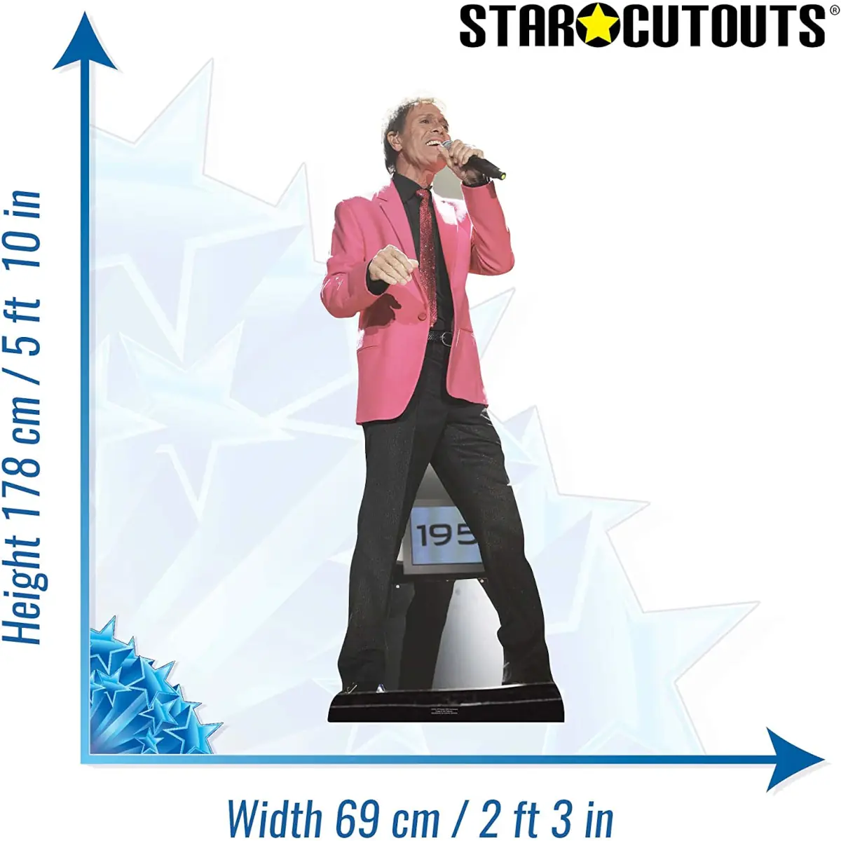 CS554 Sir Cliff Richard 50th Anniversary Tour English Singer Lifesize Cardboard Cutout Standee 3