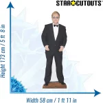 CS555 Sir Elton John Black Suit British Singer Lifesize Cardboard Cutout Standee 3