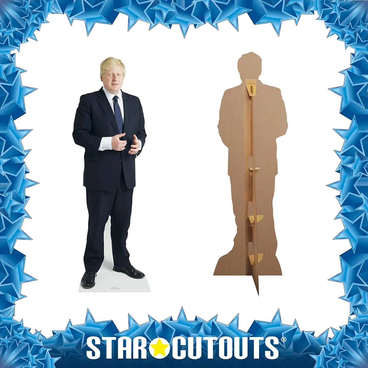 CS563 Boris Johnson Suit British Politician Lifesize Cardboard Cutout Standee 2