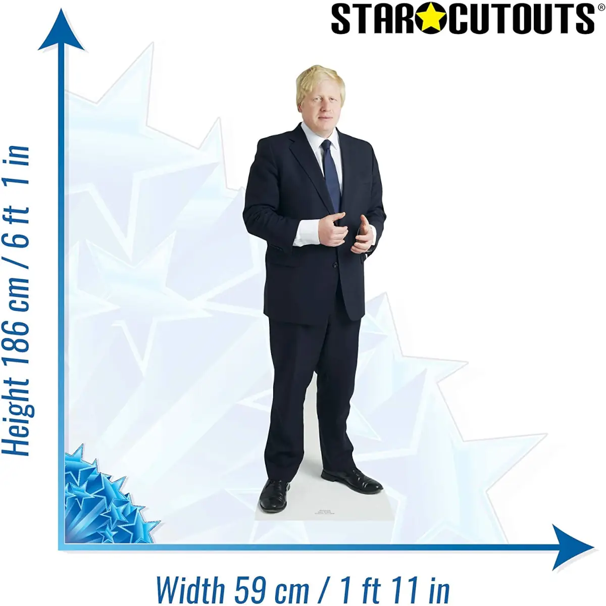 CS563 Boris Johnson Suit British Politician Lifesize Cardboard Cutout Standee 3