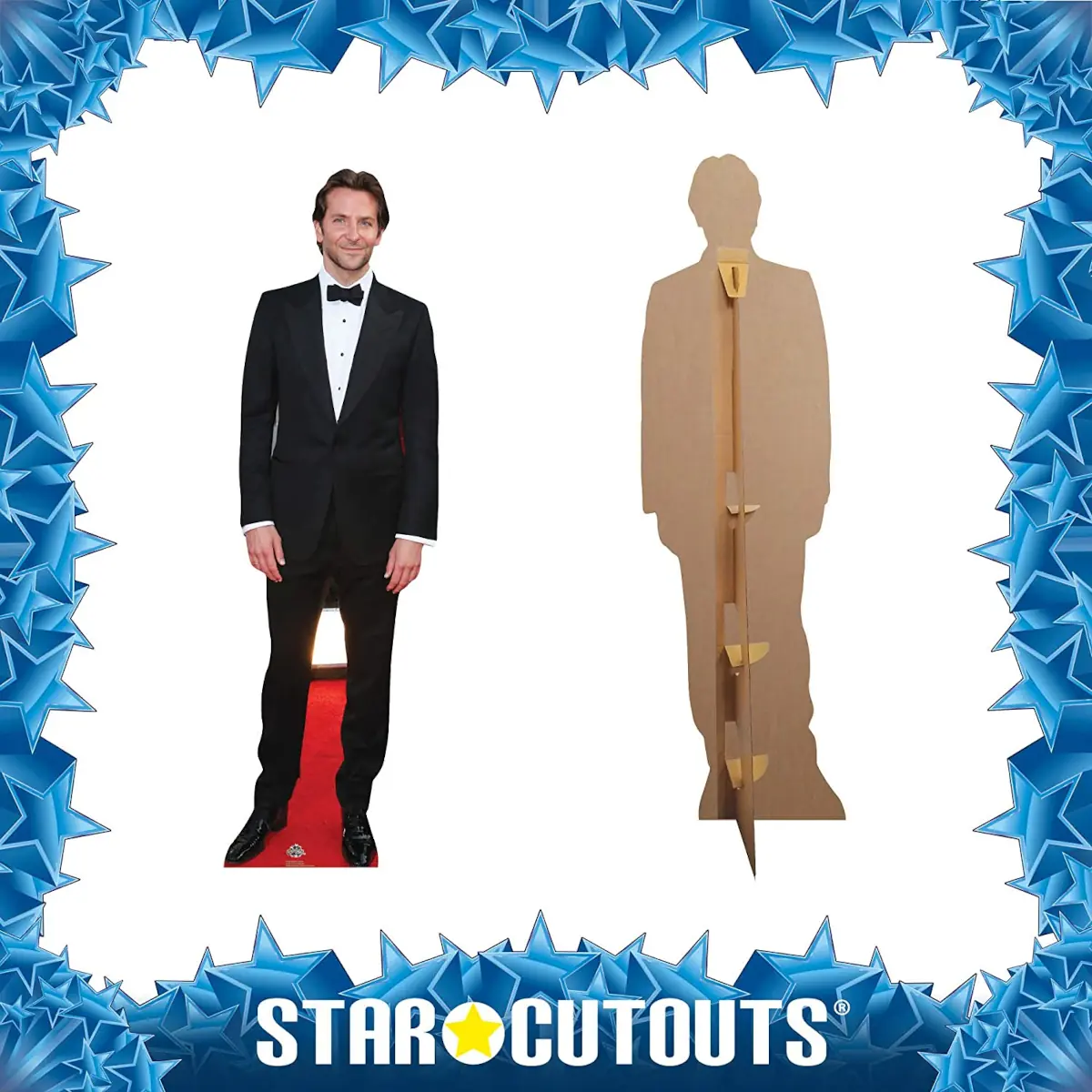 CS568 Bradley Cooper Black Suit American Actor Lifesize Cardboard Cutout Standee 2