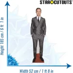 CS569 Ryan Gosling Grey Suit Canadian Actor Lifesize Cardboard Cutout Standee 2