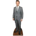 CS574 David Beckham 'Grey Suit' (Former Footballer) Lifesize Cardboard Cutout Standee Front
