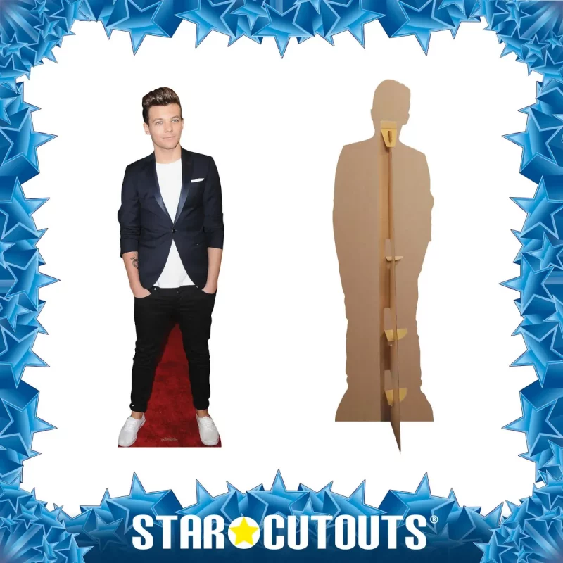 CS576 Louis Tomlinson 'One Direction' (English Singer Songwriter) Lifesize Cardboard Cutout Standee Frame