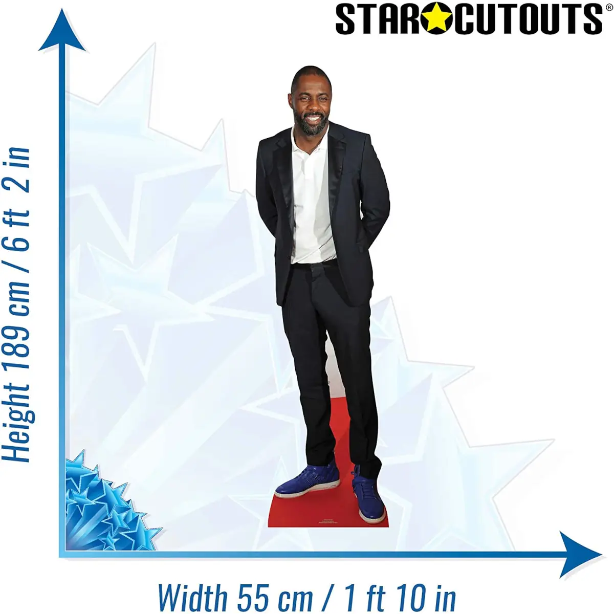 CS578 Idris Elba Red Carpet English Actor Lifesize Cardboard Cutout Standee 3