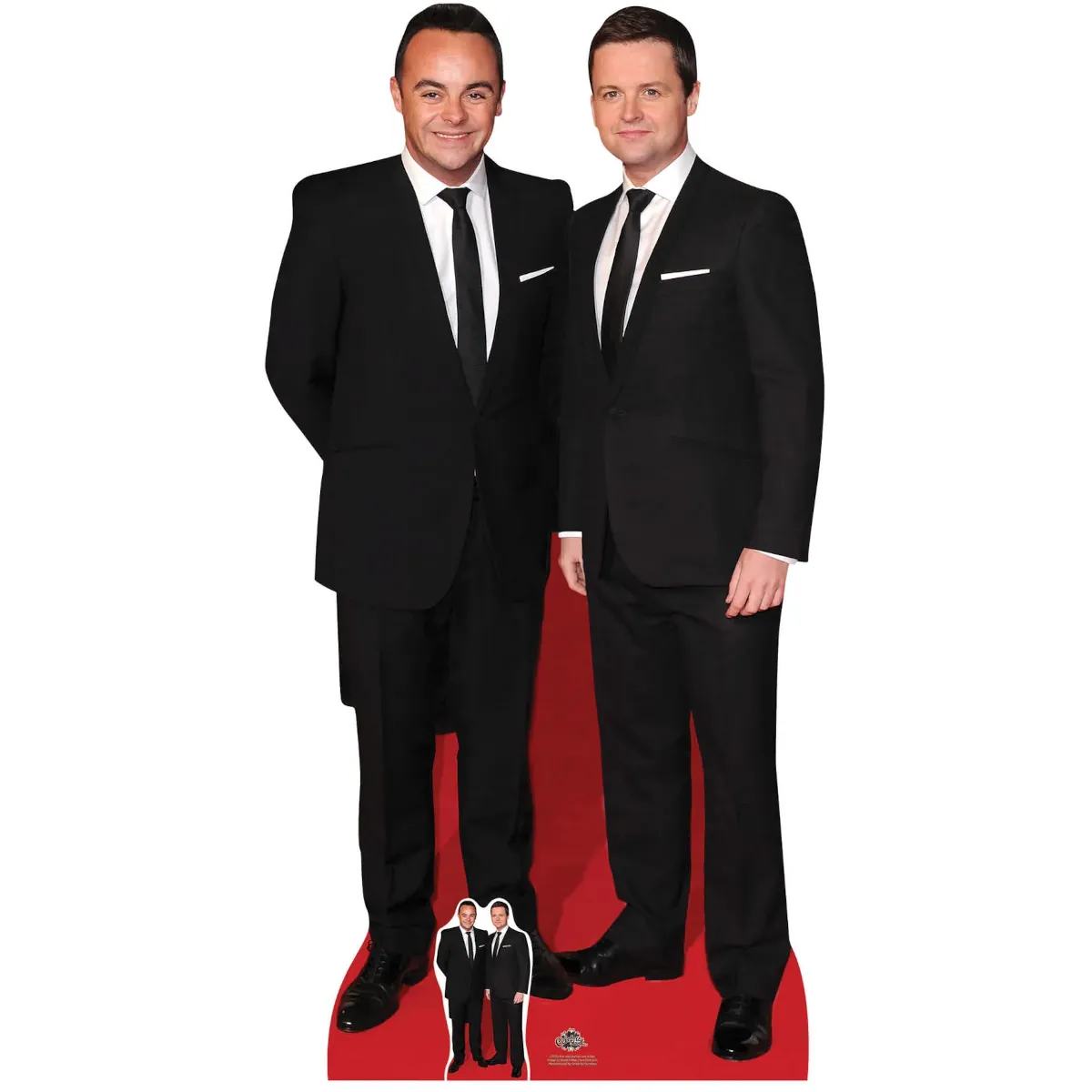 CS582 Ant & Dec 'Red Carpet' (Television Presenters) Lifesize + Mini Cardboard Cutout Standee Front