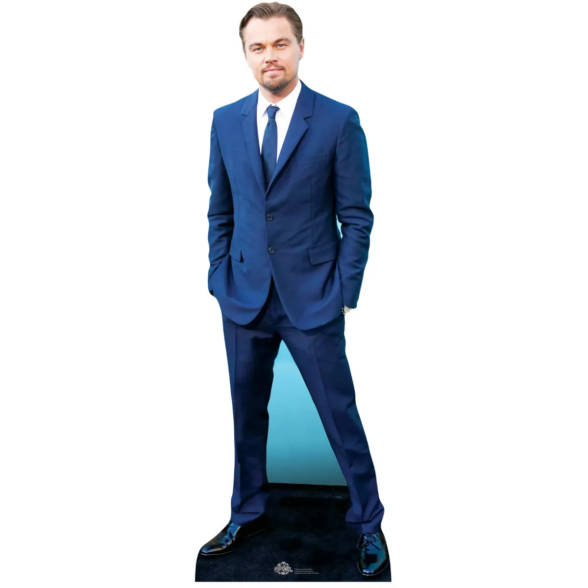 CS586 Leonardo DiCaprio 'Blue Suit' (American Actor) Lifesize Cardboard Cutout Standee Front