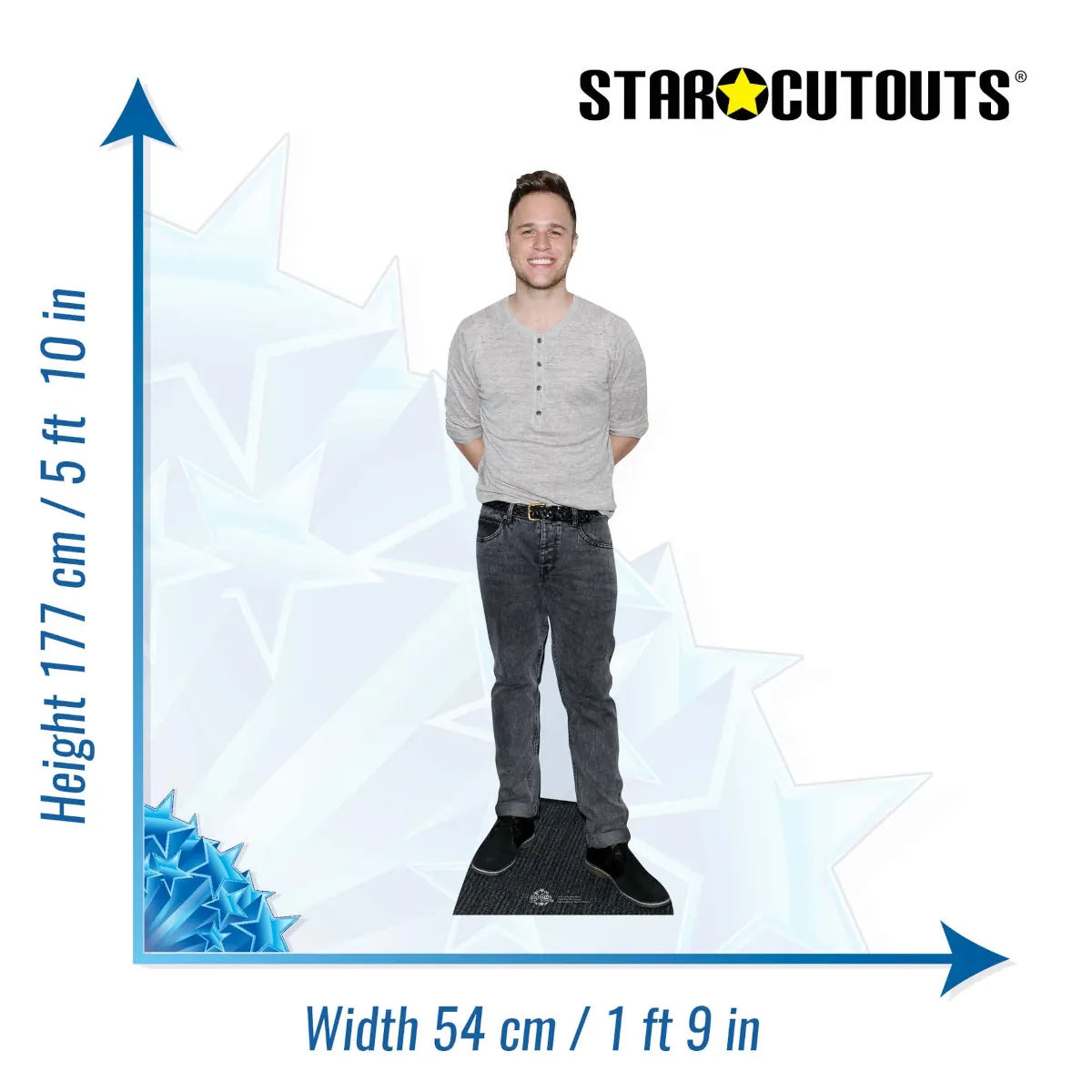 CS591 Olly Murs 'Casual' (English SingerSongwriter) Lifesize Cardboard Cutout Standee Size