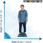CS595 Ed Sheeran Shirt Jeans English Singer Songwriter Lifesize Cardboard Cutout Standee 2