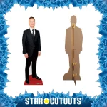CS600 Michael Fassbender Black Suit Irish Actor Lifesize Cardboard Cutout Standee 2