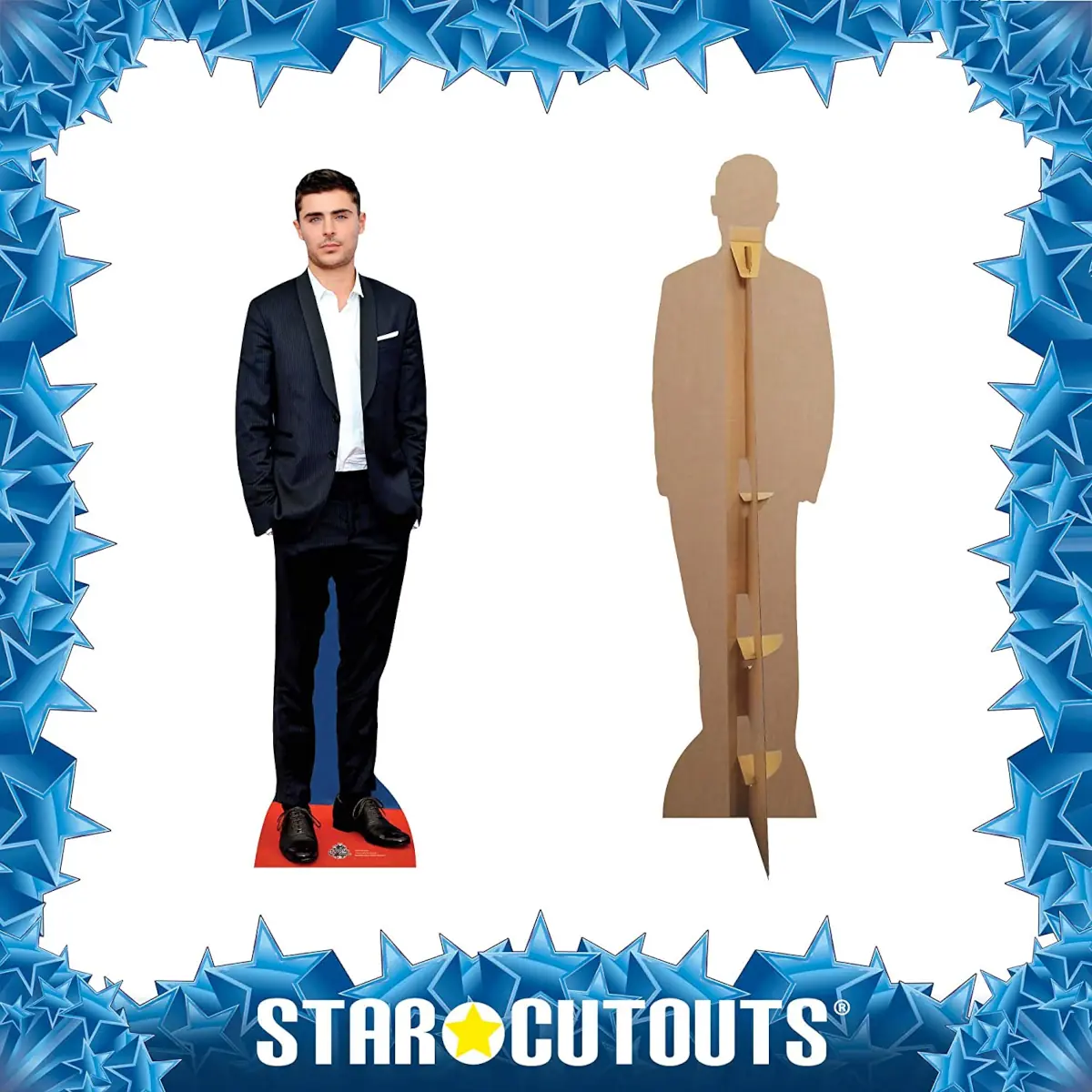 CS604 Zac Efron Black Suit American Actor Lifesize Cardboard Cutout Standee 2
