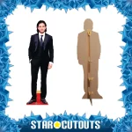 CS612 Kit Harington 'Black Suit' (English Actor) Lifesize Cardboard Cutout Standee Frame