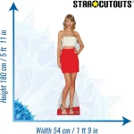 CS619 Taylor Swift Red Skirt American Singer Songwriter Lifesize Cardboard Cutout Standee 3