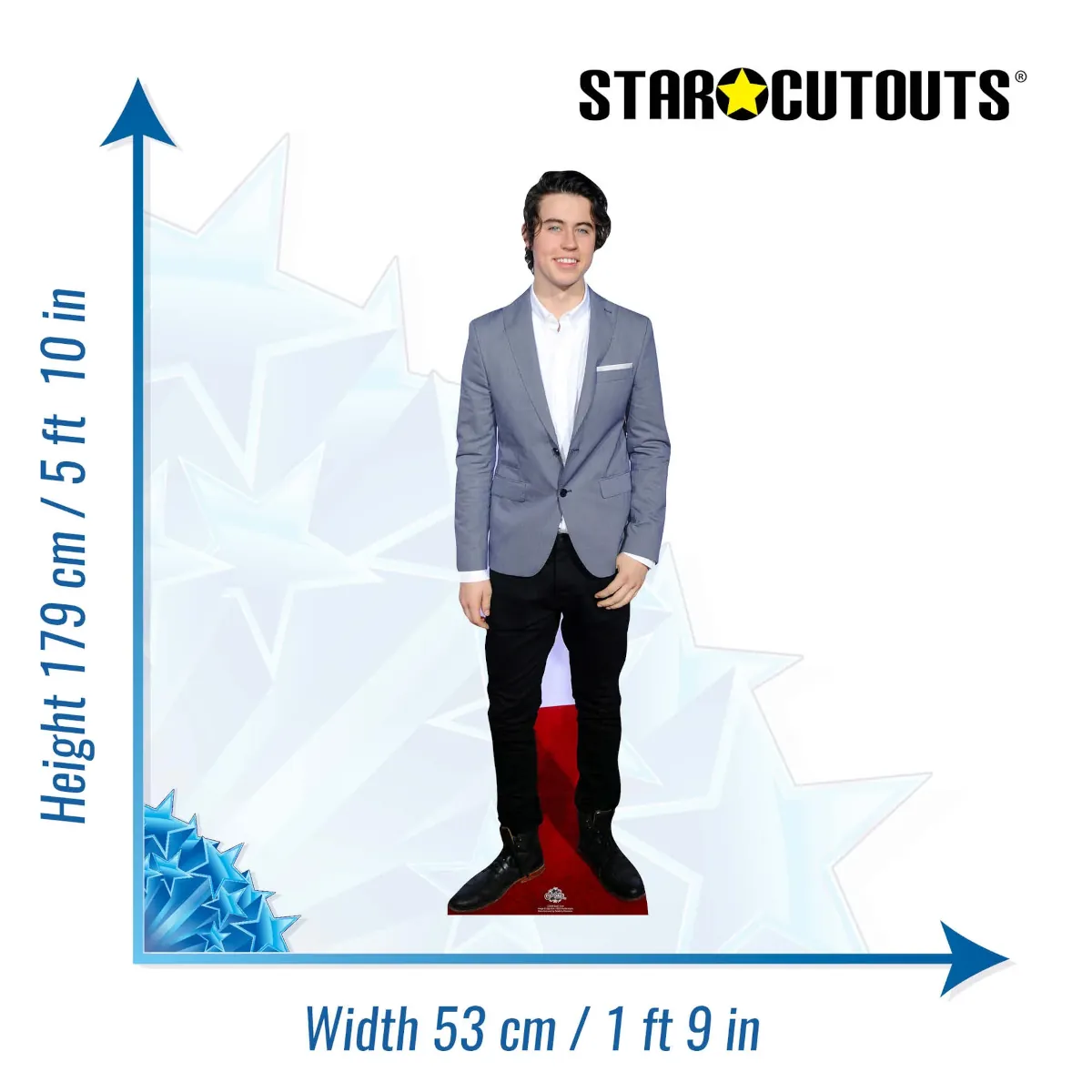 CS633 Nash Grier 'Red Carpet' (Internet Personality) Lifesize Cardboard Cutout Standee Size
