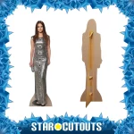 CS634 Selena Gomez 'Silver Dress' (American Singer) Lifesize Cardboard Cutout Standee Frame