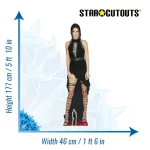 CS638 Kendall Jenner 'Black Dress' (American Model) Lifesize + Mini Cardboard Cutout Size