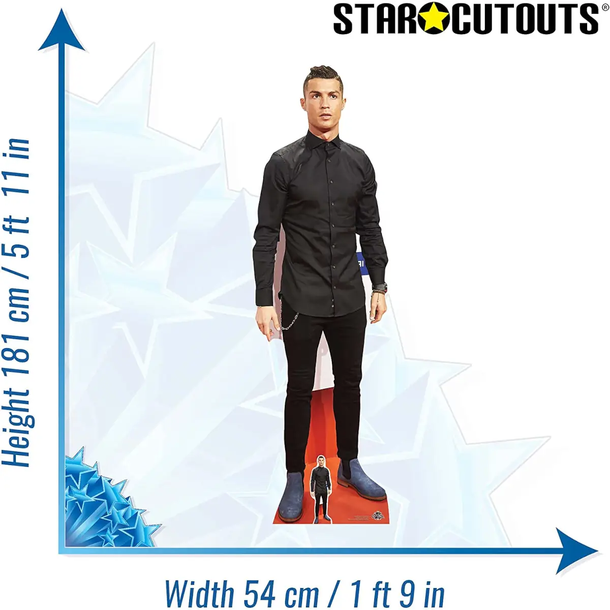 CS649 Cristiano Ronaldo Portuguese Footballer Lifesize Mini Cardboard Cutout Standee 3