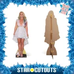 CS656 Britney Spears 'White Dress' (American Singer) Lifesize + Mini Cardboard Cutout Standee Frame