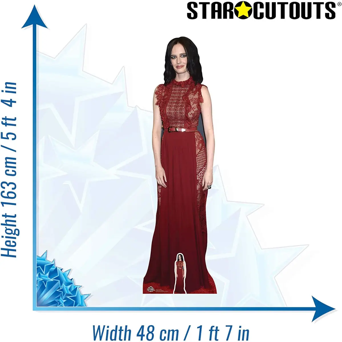 CS663 Eva Green Red Dress French Actress Lifesize Mini Cardboard Cutout Standee 3
