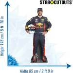 CS664 Daniel Ricciardo Australian Racing Driver Lifesize Mini Cardboard Cutout Standee 3
