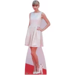 CS670 Taylor Swift White Dress American Singer Lifesize Mini Cardboard Cutout Standee