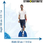 CS676 Novak Djokovic On Court Serbian Tennis Player Lifesize Mini Cardboard Cutout Standee 3