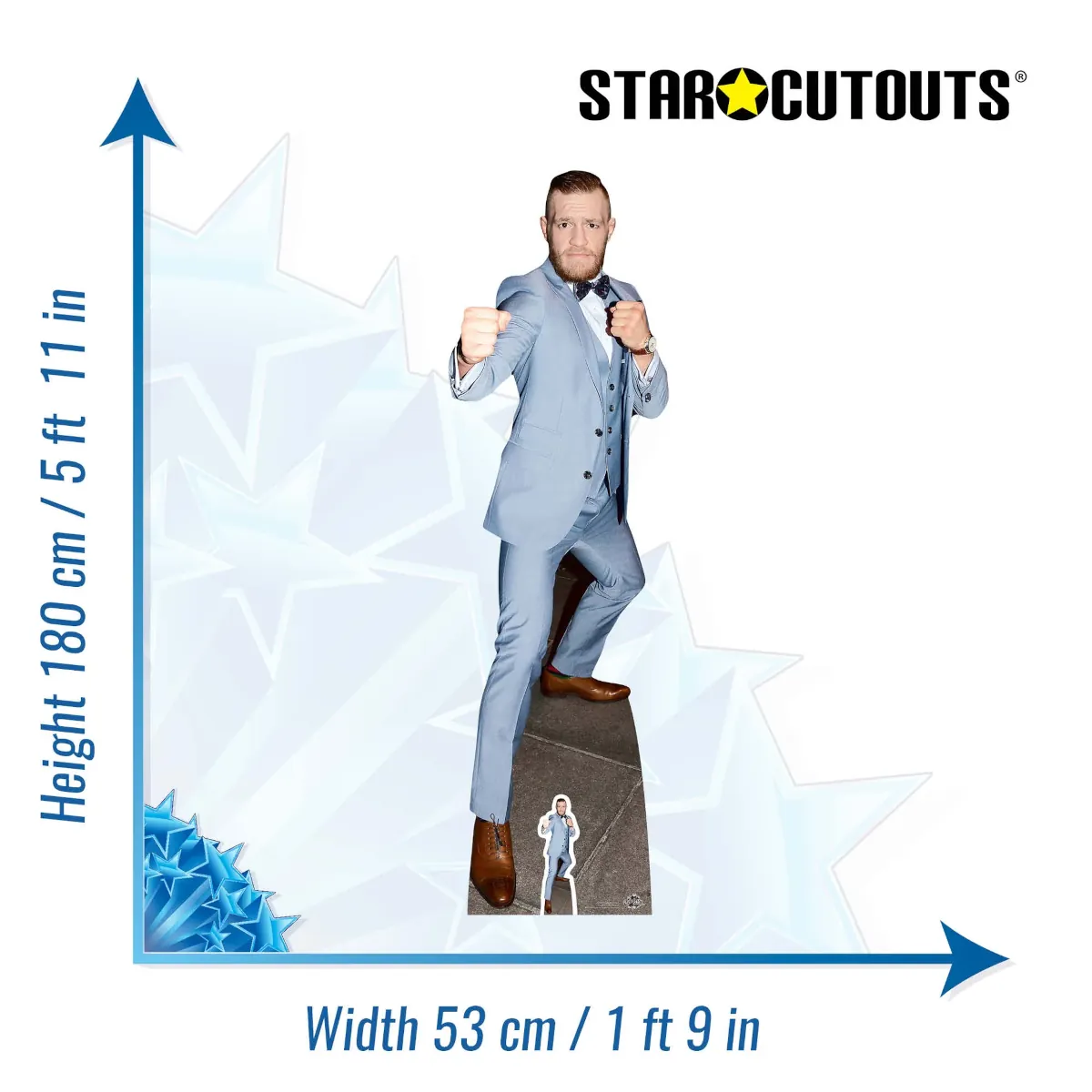 CS685 Conor McGregor (Irish Mixed Martial Artist) Lifesize + Mini Cardboard Cutout Standee Size