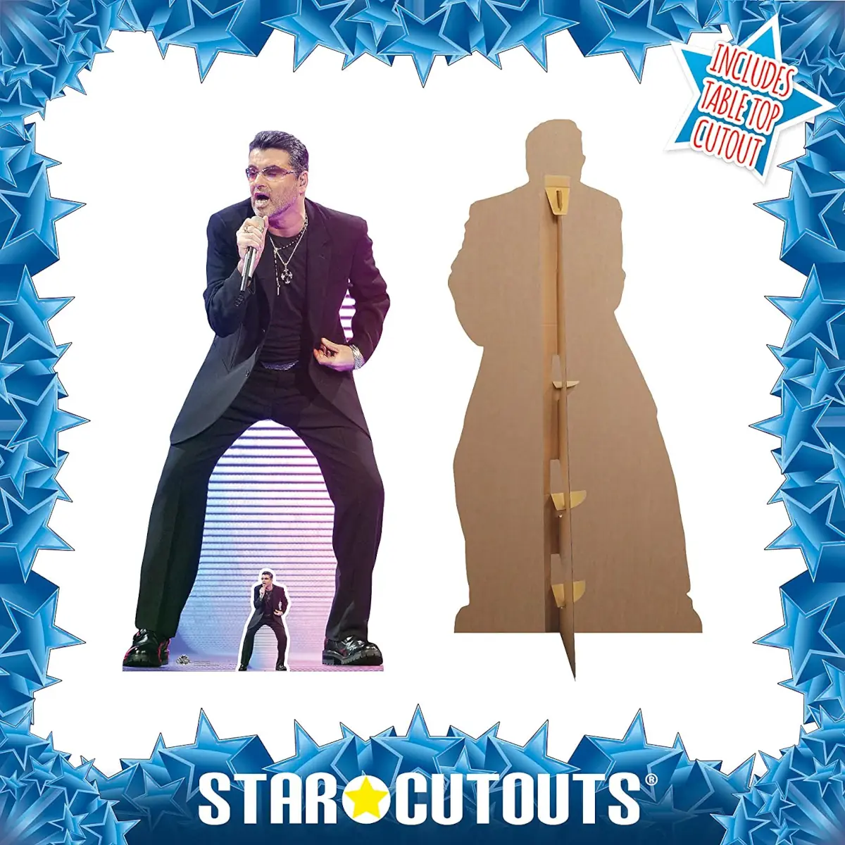 CS686 George Michael Singing English Singer Lifesize Mini Cardboard Cutout Standee 2