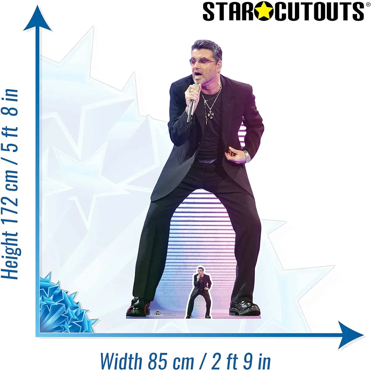 CS686 George Michael Singing English Singer Lifesize Mini Cardboard Cutout Standee 3