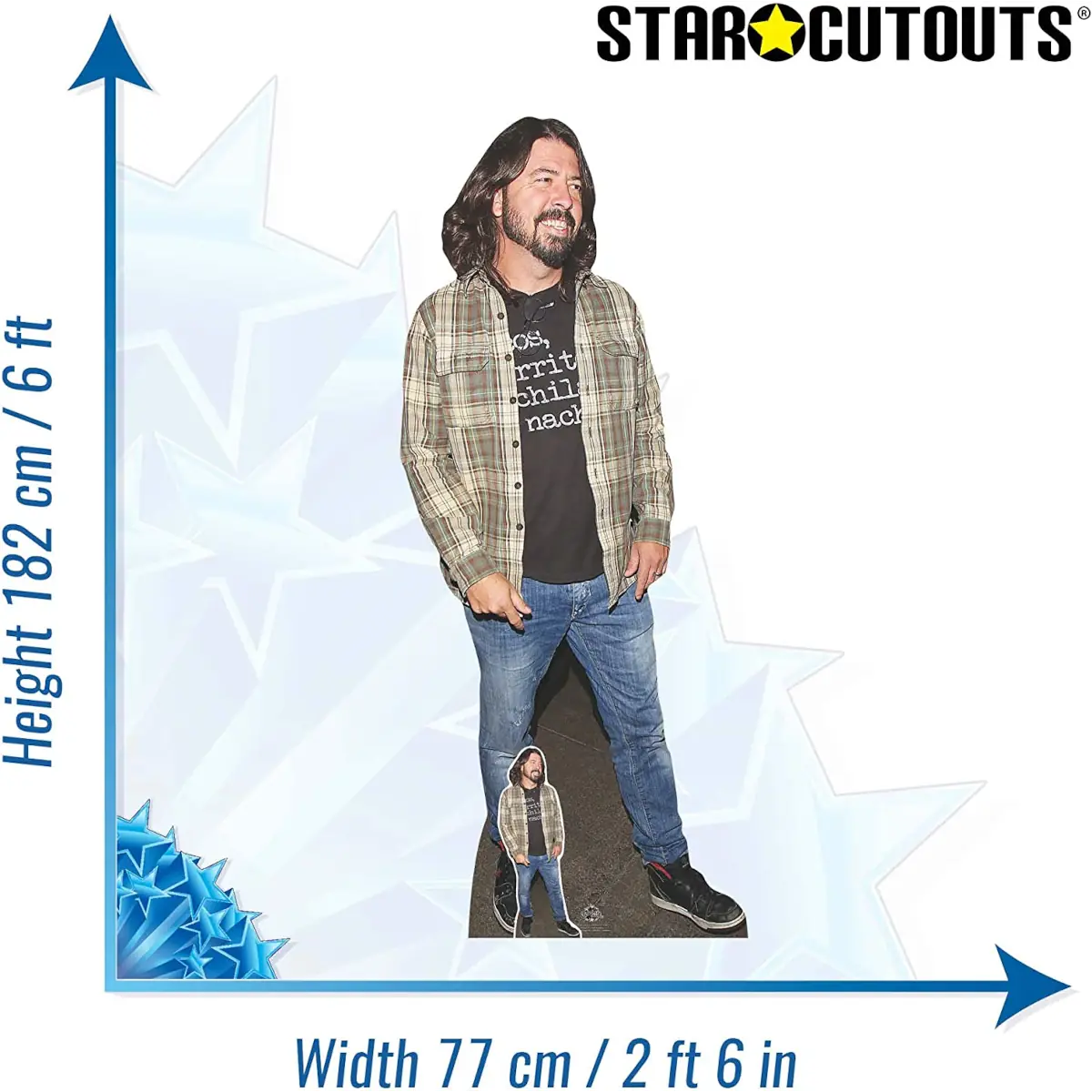 CS702 Dave Grohl American Musician Lifesize Mini Cardboard Cutout Standee 3