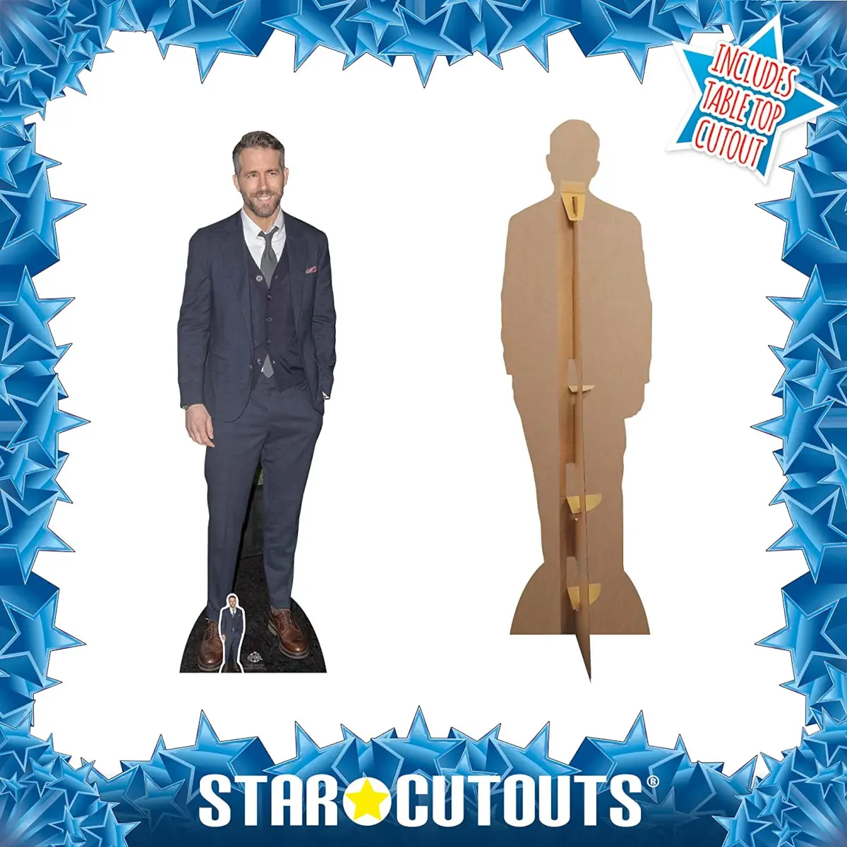 CS704 Ryan Reynolds Smart Suit Canadian American Actor Lifesize Mini Cardboard Cutout 3