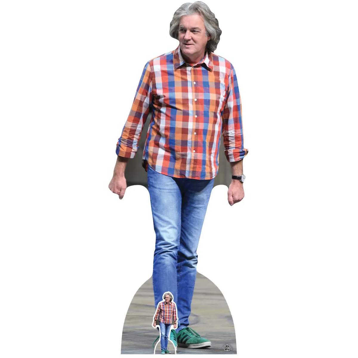 CS713 James May (Television Presenter) Lifesize + Mini Cardboard Cutout Standee Front