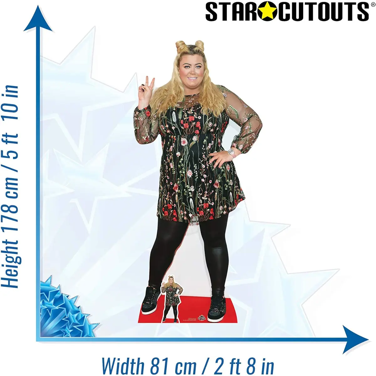 CS733 Gemma Collins Media Personality Lifesize Mini Cardboard Cutout Standee 3