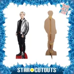 CS751 Jimin Silver Jacket BTS Bangtan Boys Lifesize Mini Cardboard Cutout Standee 3