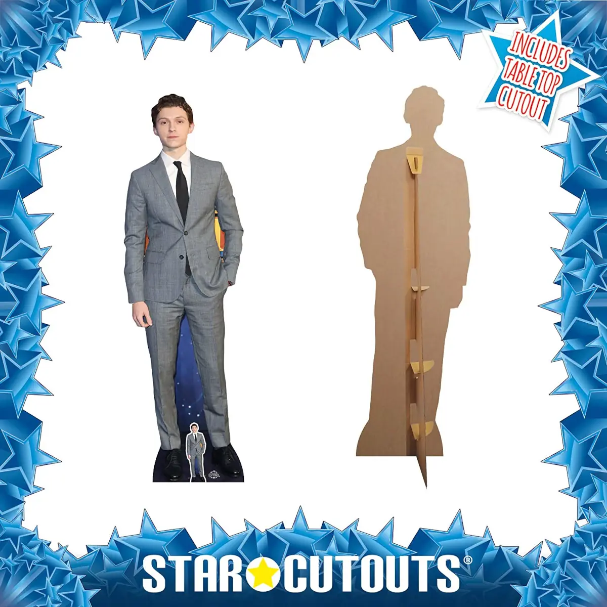 CS756 Tom Holland Grey Suit English Actor Lifesize Mini Cardboard Cutout Standee 3