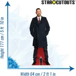 CS760 Tom Hardy Long Coat English Actor Lifesize Mini Cardboard Cutout Standee 2