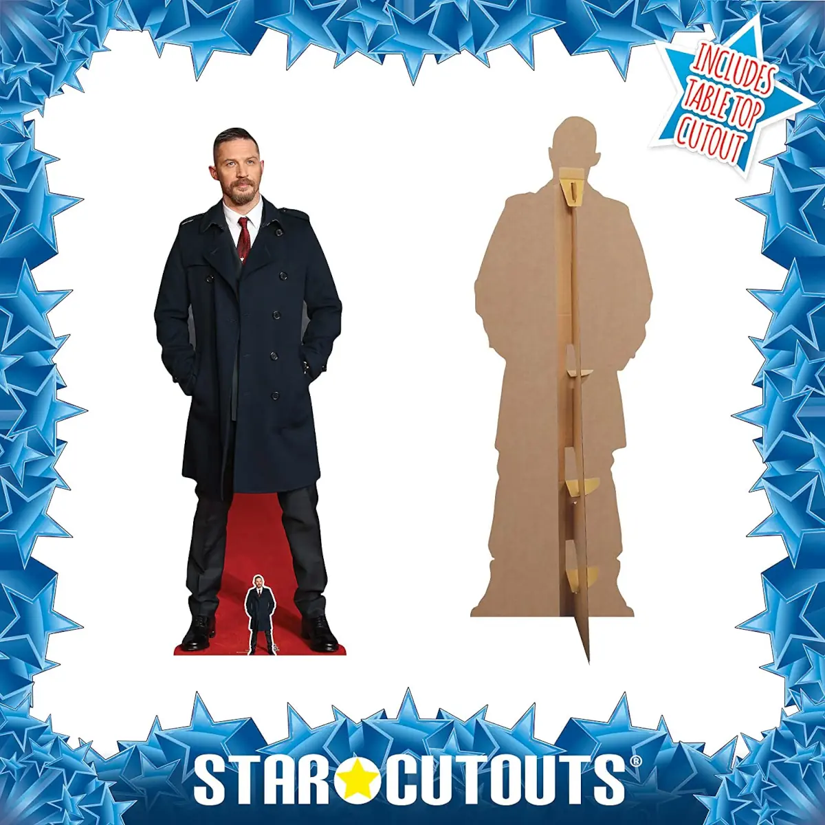CS760 Tom Hardy Long Coat English Actor Lifesize Mini Cardboard Cutout Standee 3