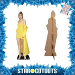 CS769 Gigi Hadid 'Yellow Dress' (American Model) Lifesize + Mini Cardboard Cutout Standee Frame