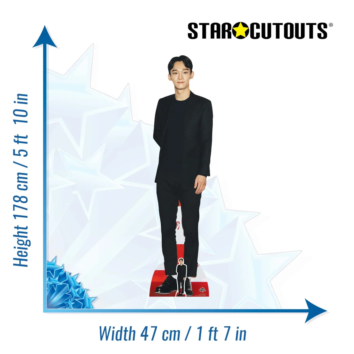 CS775 Chen 'Exo' (South Korean SingerSongwriter) Lifesize + Mini Cardboard Cutout Standee Size