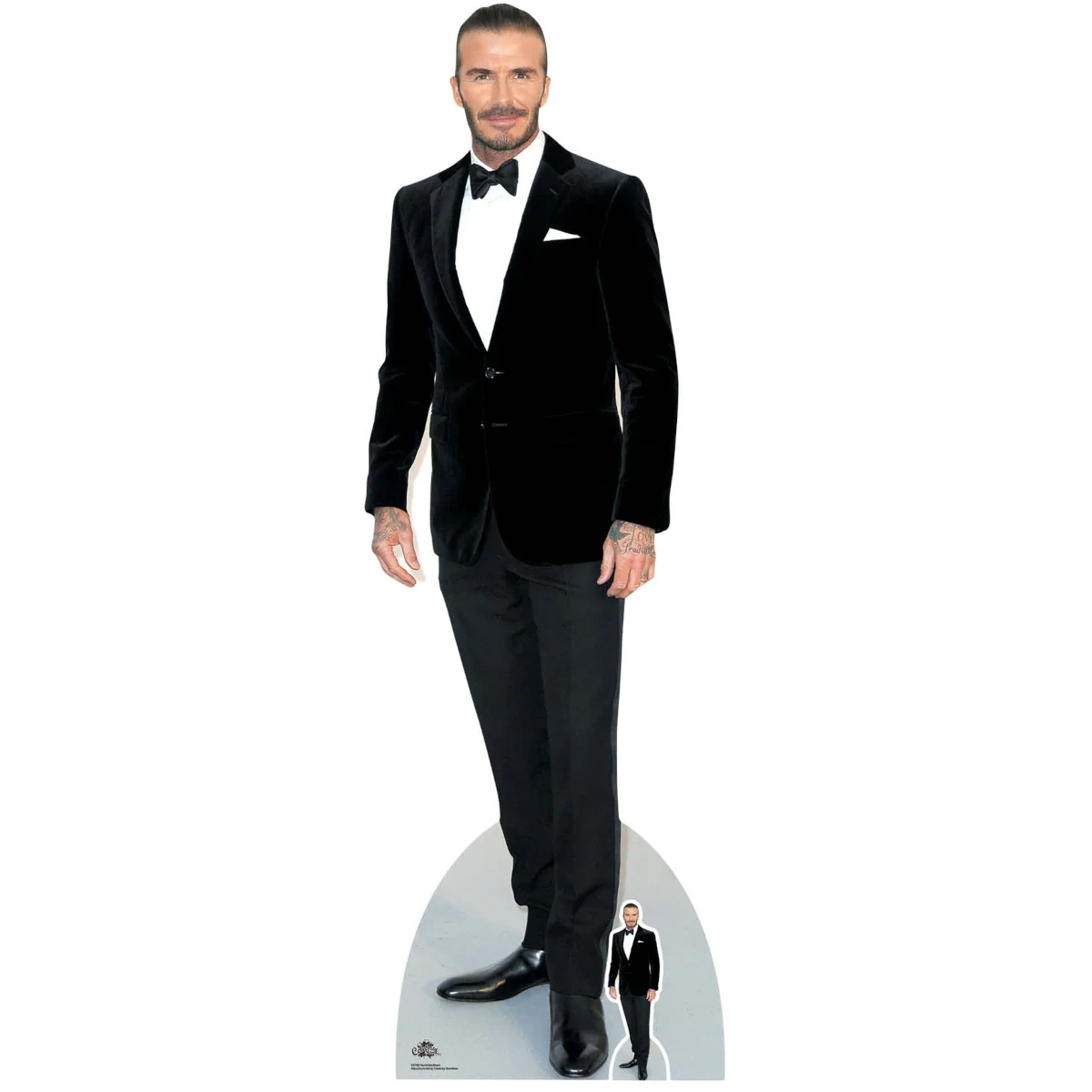 CS782 David Beckham 'Tuxedo' (Former Footballer) Lifesize + Mini Cardboard Cutout Standee Front