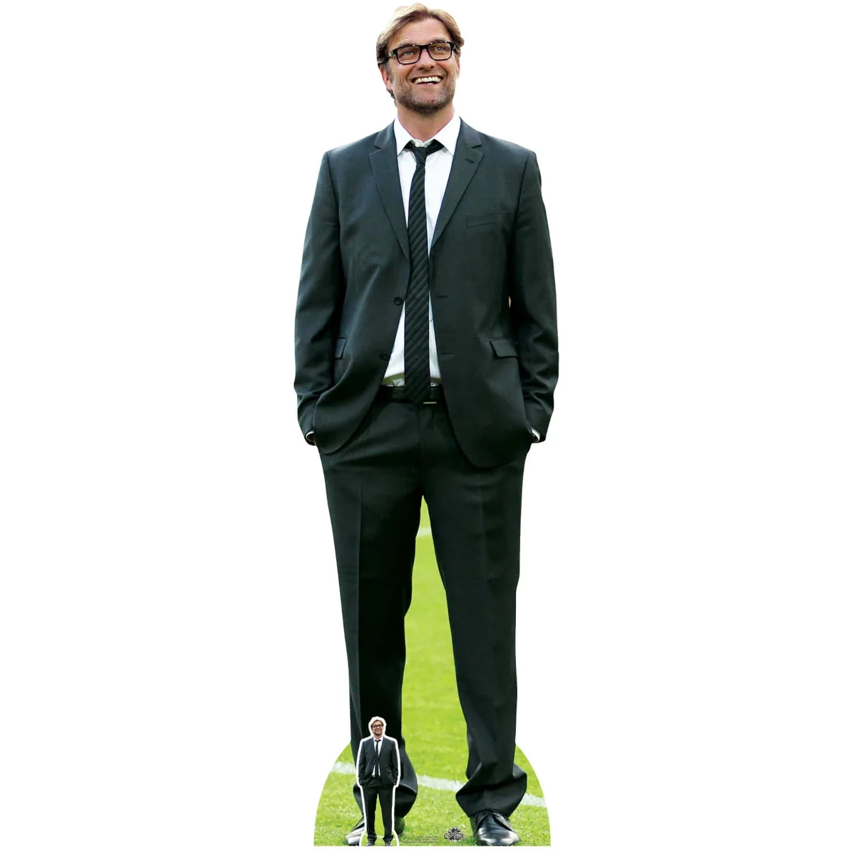 CS791 Jurgen Klopp 'Suit' (German Football Manager) Lifesize + Mini Cardboard Cutout Standee Front