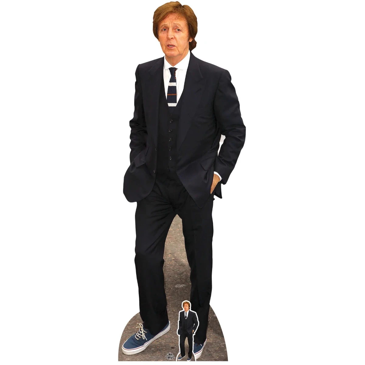CS802 Sir Paul McCartney (English SingerSongwriter) Lifesize + Mini Cardboard Cutout Standee Front