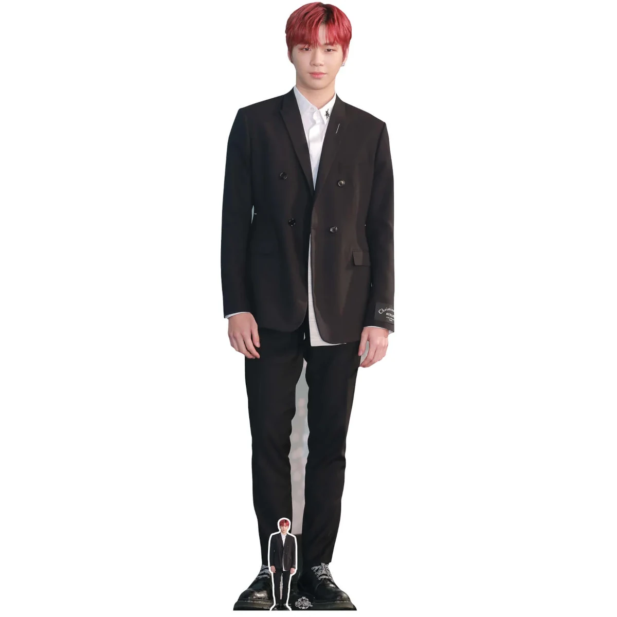 CS856 Kang Daniel 'Red Hair' (South Korean Singer) Lifesize + Mini Cardboard Cutout Standee Front
